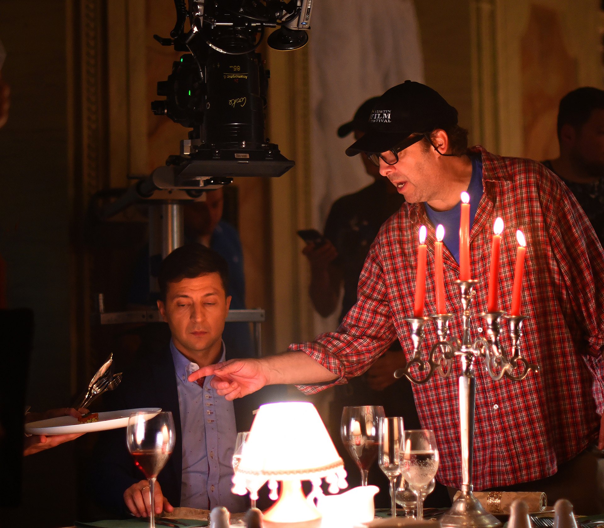 David Dodson on set